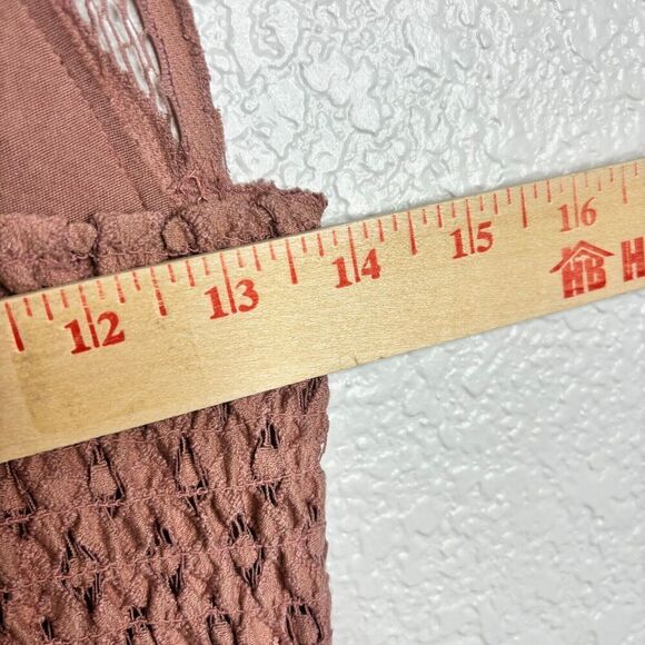 Free People One Movement Rose Pink Adella Lace Ruffle Tiered Slip Dress SMall - Picture 13 of 13